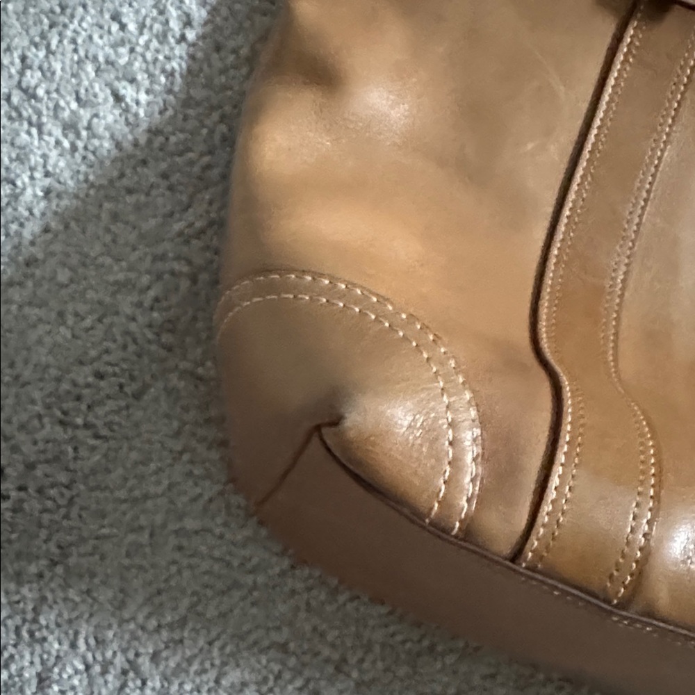 Coach Tan Leather Handbag - Picture 10 of 10